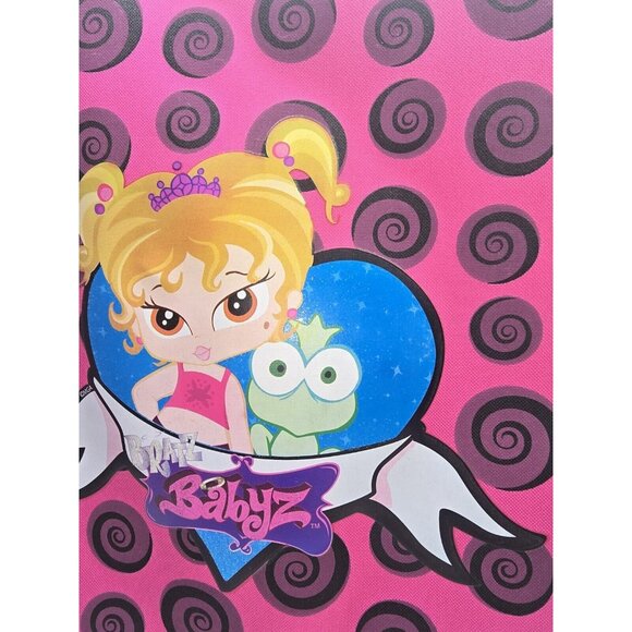 Bratz Babyz Suit Case Yasmin & Frog Pink Black Rolling Travel Bag - Picture 5 of 11